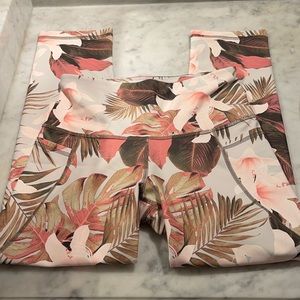 Cropped Ood Navy Leggings - Size S - 3/4 Length